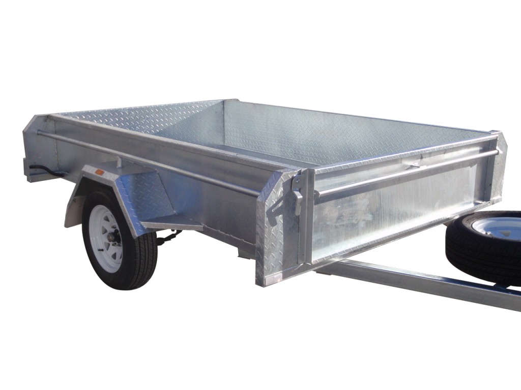 8x5 Single Axle Trailers 410mm Deep Sides