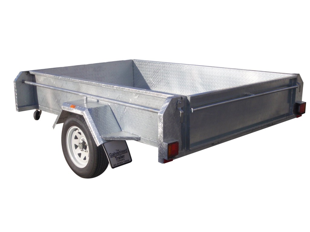 8x5 Single Axle Trailers 410mm Deep Sides