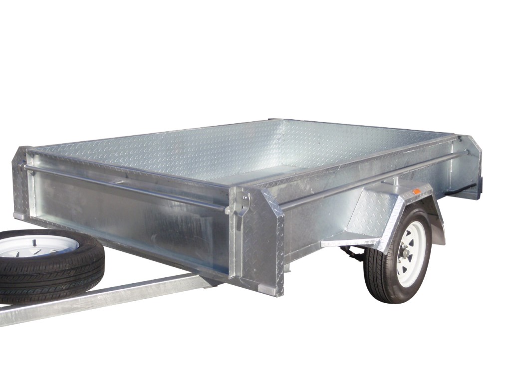 8x5 Single Axle Trailers 410mm Deep Sides