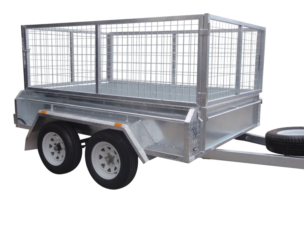 410mm Deep Checker Plate Sides & 800mm Removable Mesh Cage