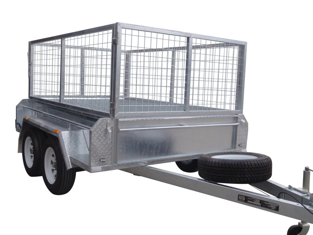 410mm Deep Checker Plate Sides & 800mm Removable Mesh Cage