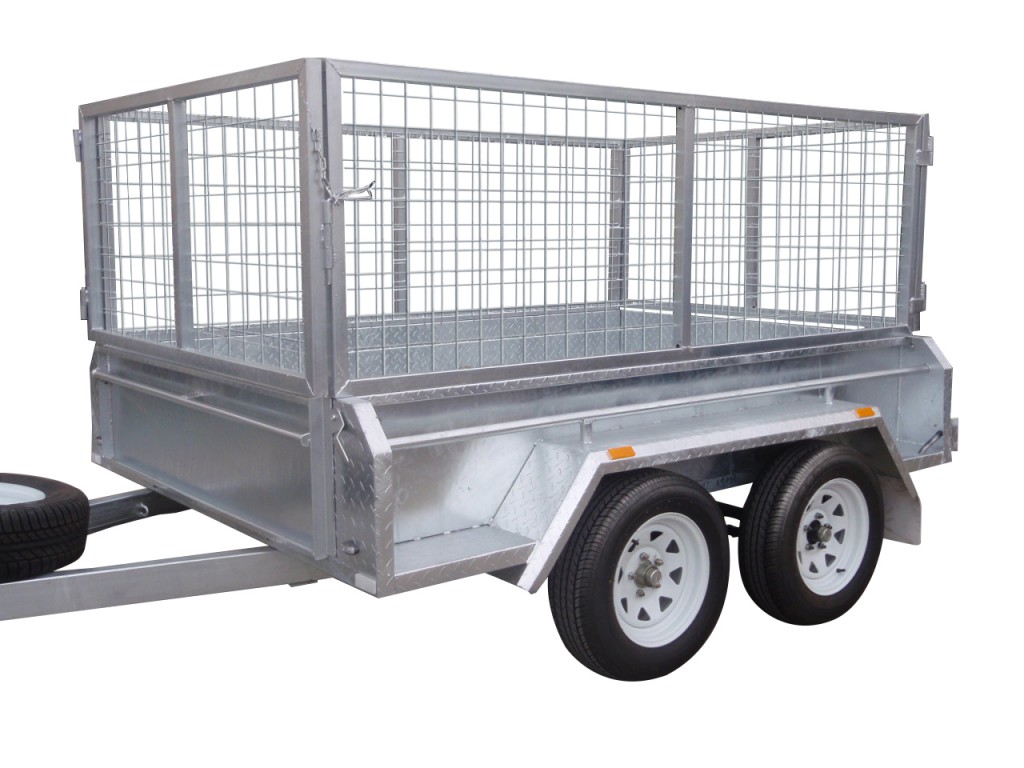 410mm Deep Checker Plate Sides & 800mm Removable Mesh Cage