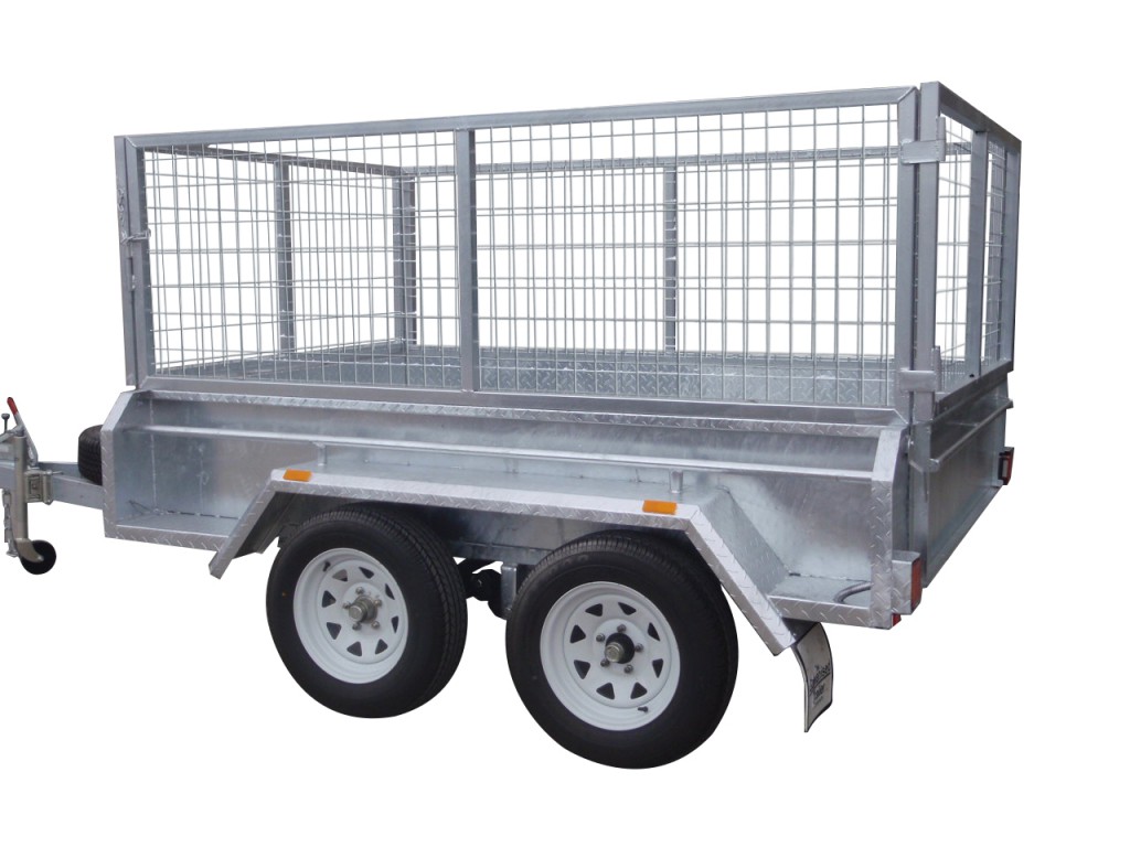 410mm Deep Checker Plate Sides & 800mm Removable Mesh Cage