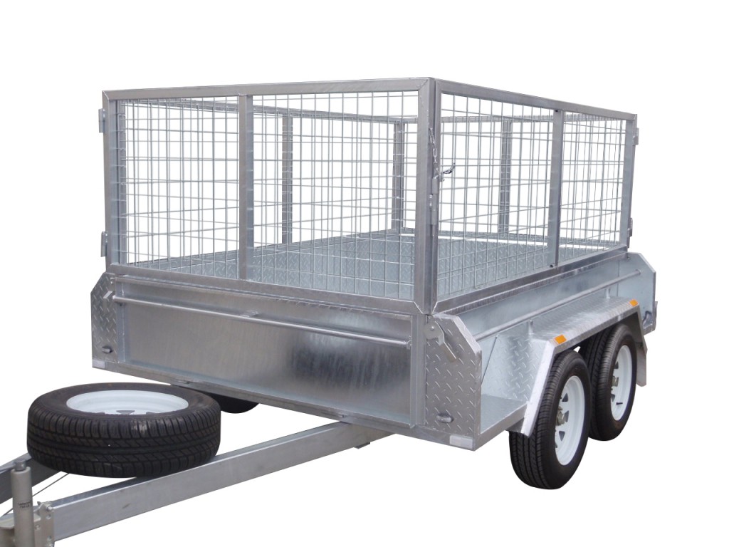 410mm Deep Checker Plate Sides & 800mm Removable Mesh Cage