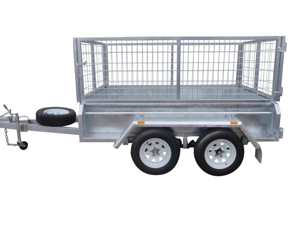 410mm Deep Checker Plate Sides & 800mm Removable Mesh Cage