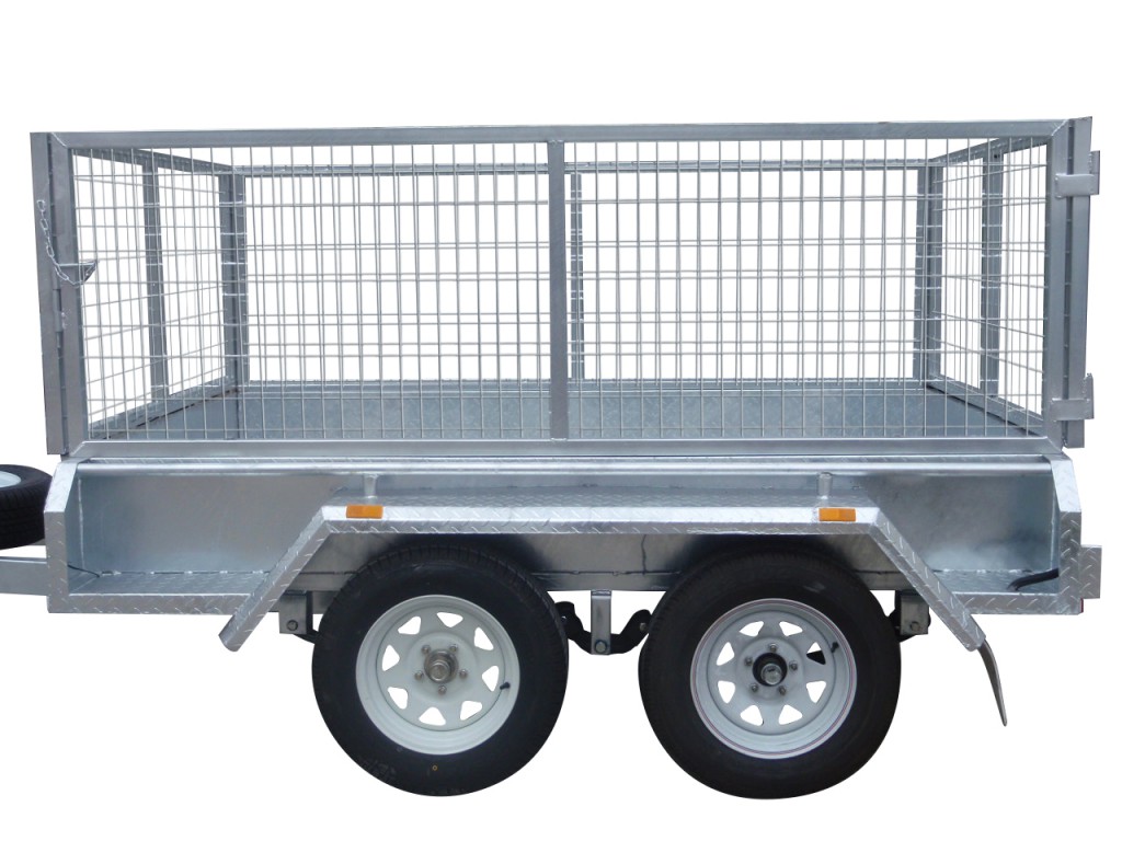 300mm Checker Plate Sides & 800mm Removable Mesh Cage
