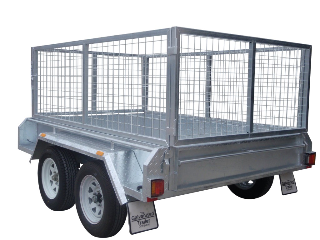 300mm Checker Plate Sides & 800mm Removable Mesh Cage