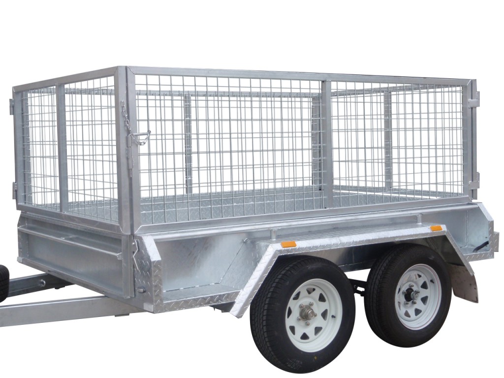 300mm Checker Plate Sides & 800mm Removable Mesh Cage