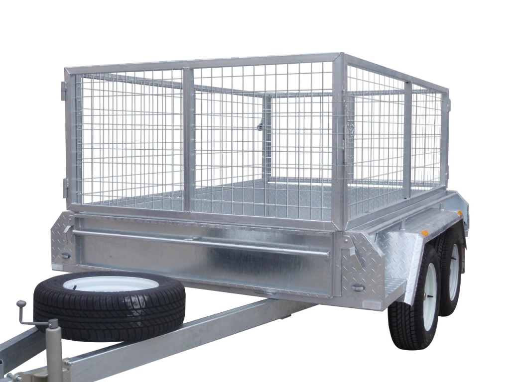 300mm Checker Plate Sides & 800mm Removable Mesh Cage