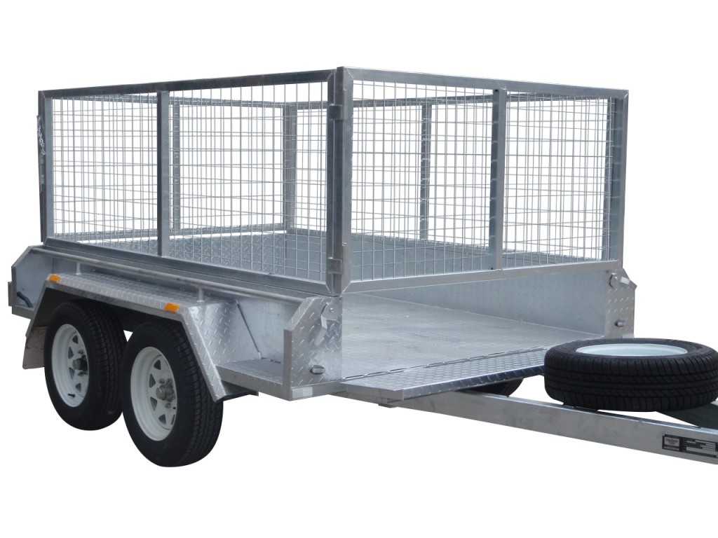 300mm Checker Plate Sides & 800mm Removable Mesh Cage