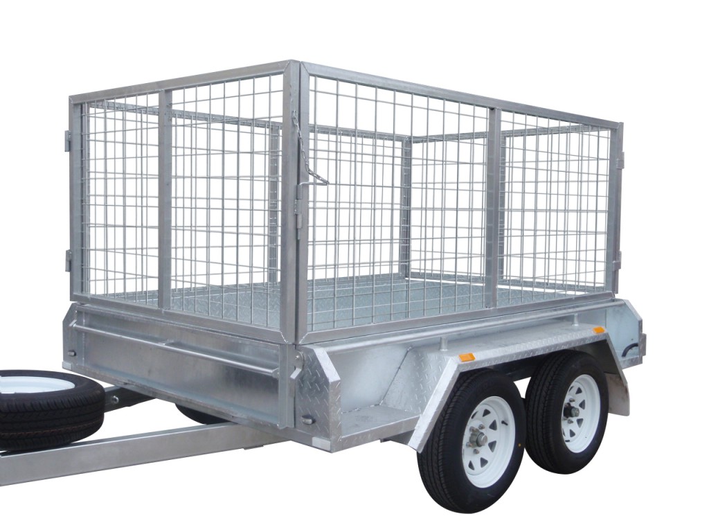 300mm Checker Plate Sides & 1000mm Removable Mesh Cage