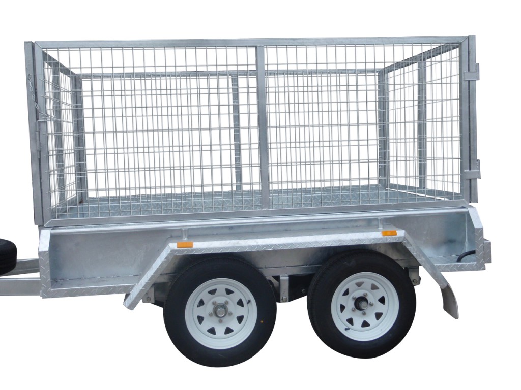 300mm Checker Plate Sides & 1000mm Removable Mesh Cage