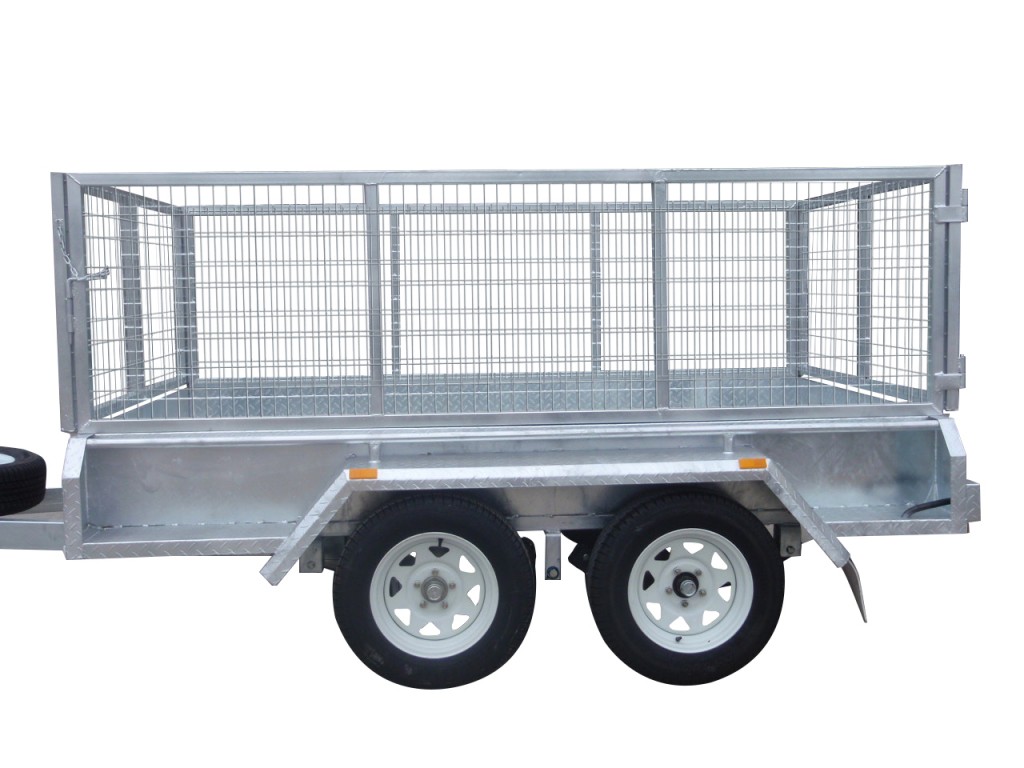 300mm Checker Plate Sides & 800mm Removable Mesh Cage