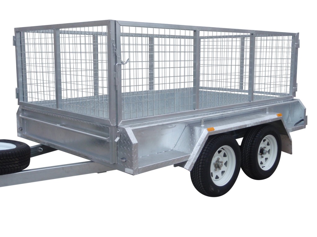 300mm Checker Plate Sides & 800mm Removable Mesh Cage