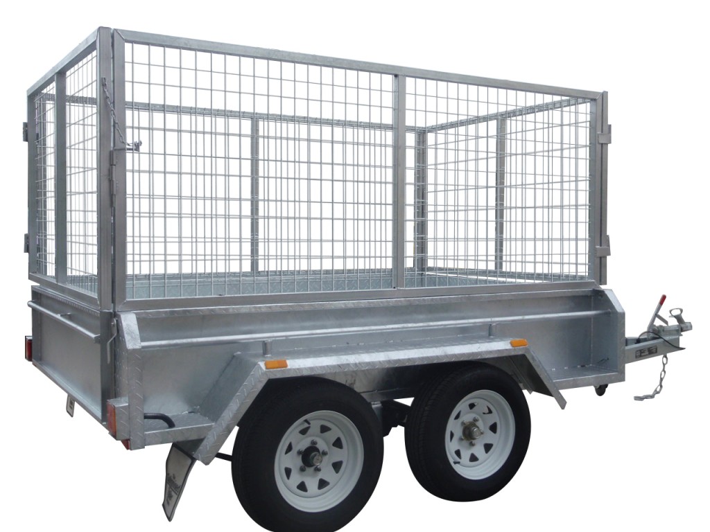 410mm Deep Checker Plate Sides & 1000mm Removable Mesh Cage