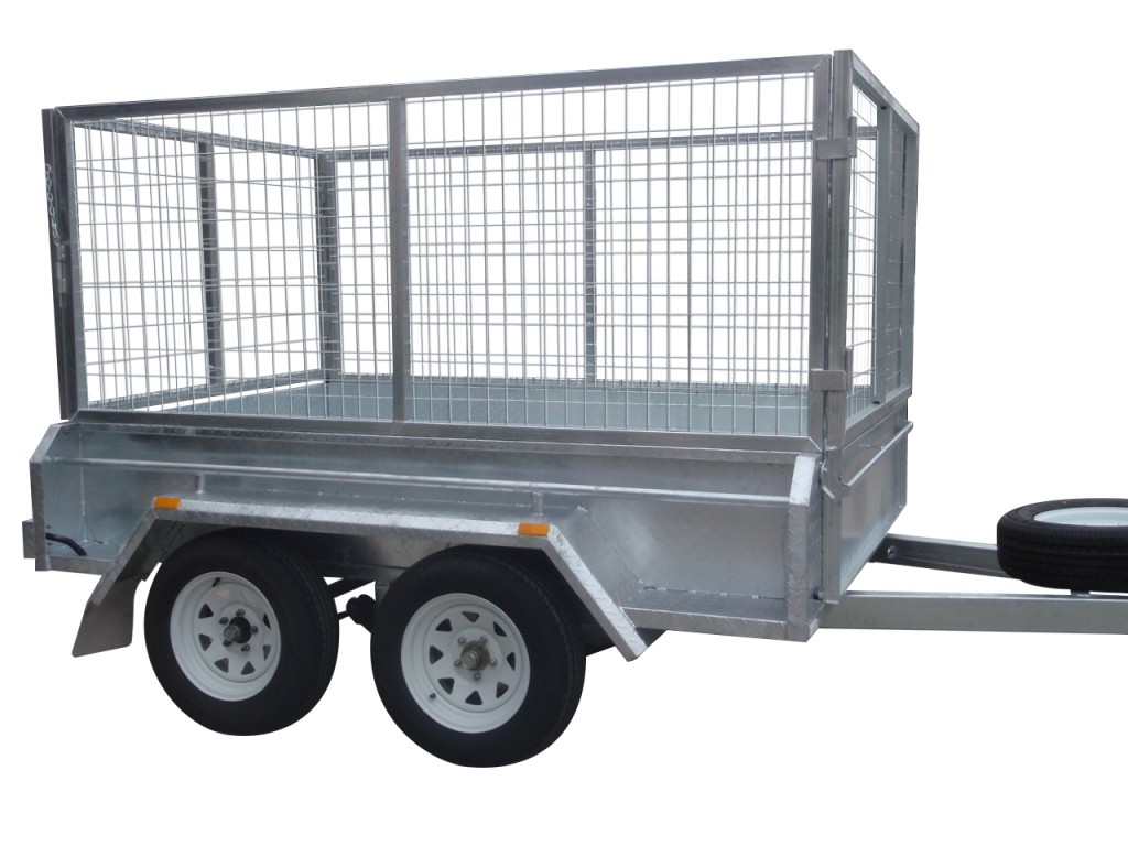 410mm Deep Checker Plate Sides & 1000mm Removable Mesh Cage