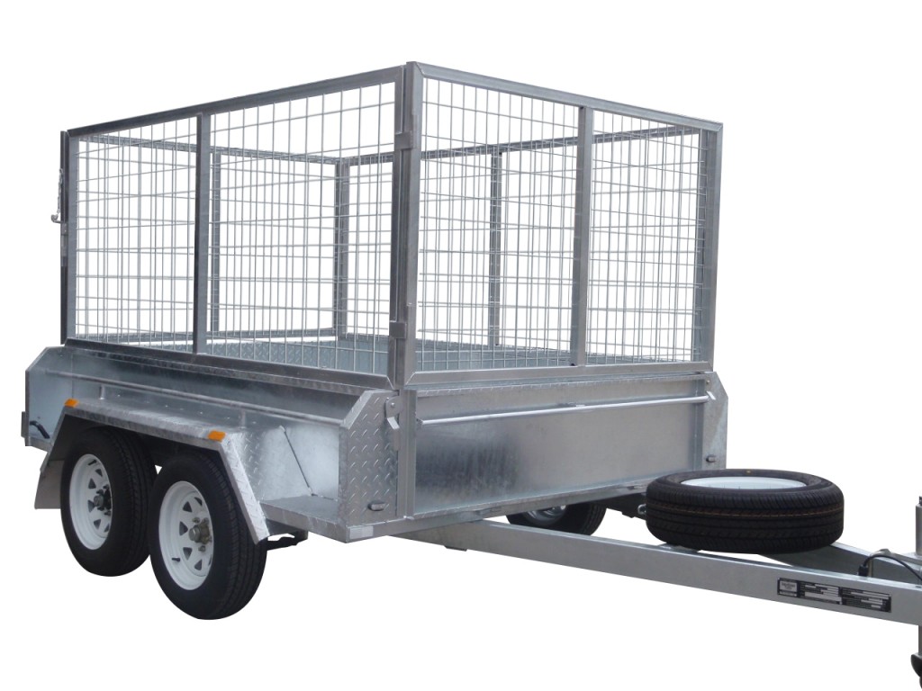 410mm Deep Checker Plate Sides & 1000mm Removable Mesh Cage