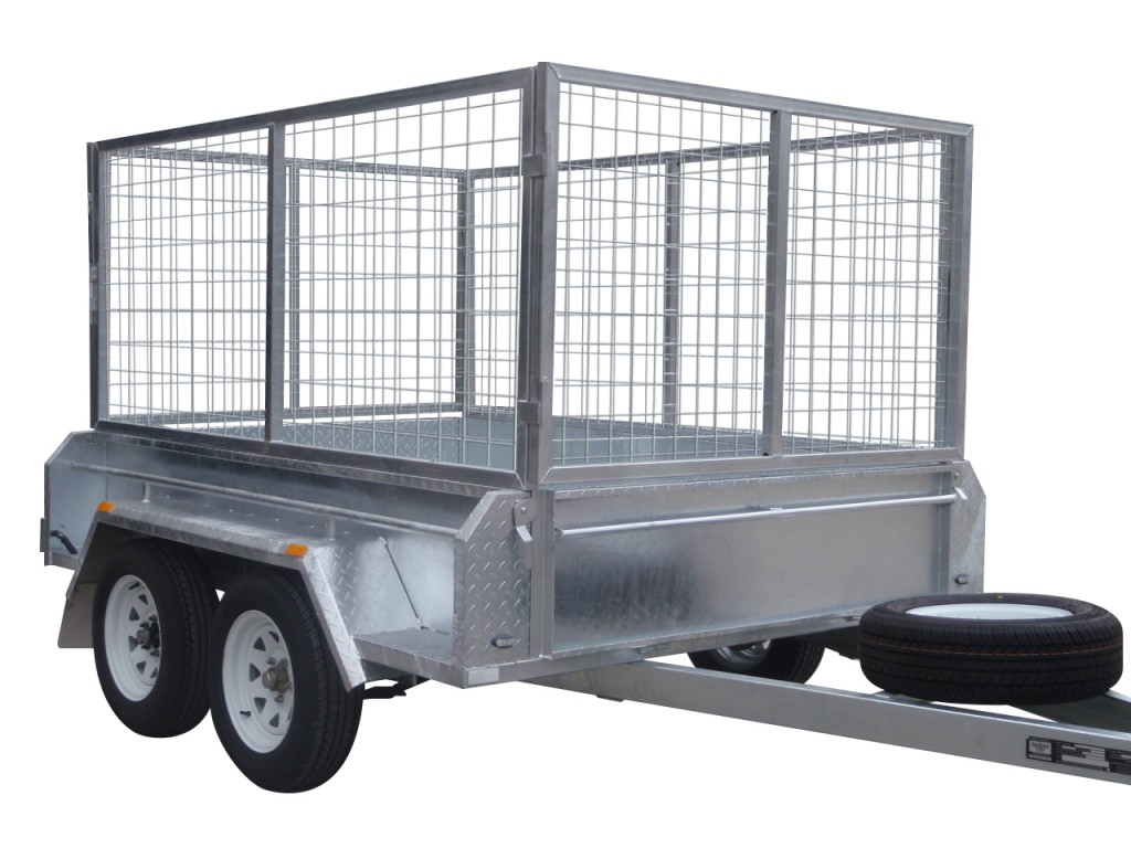 410mm Deep Checker Plate Sides & 1000mm Removable Mesh Cage