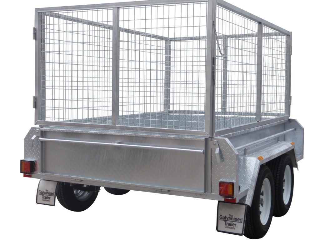 410mm Deep Checker Plate Sides & 1000mm Removable Mesh Cage