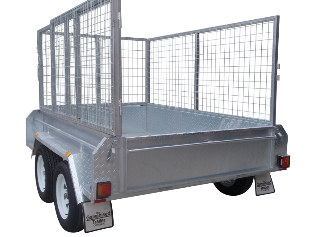 410mm Deep Checker Plate Sides & 1000mm Removable Mesh Cage