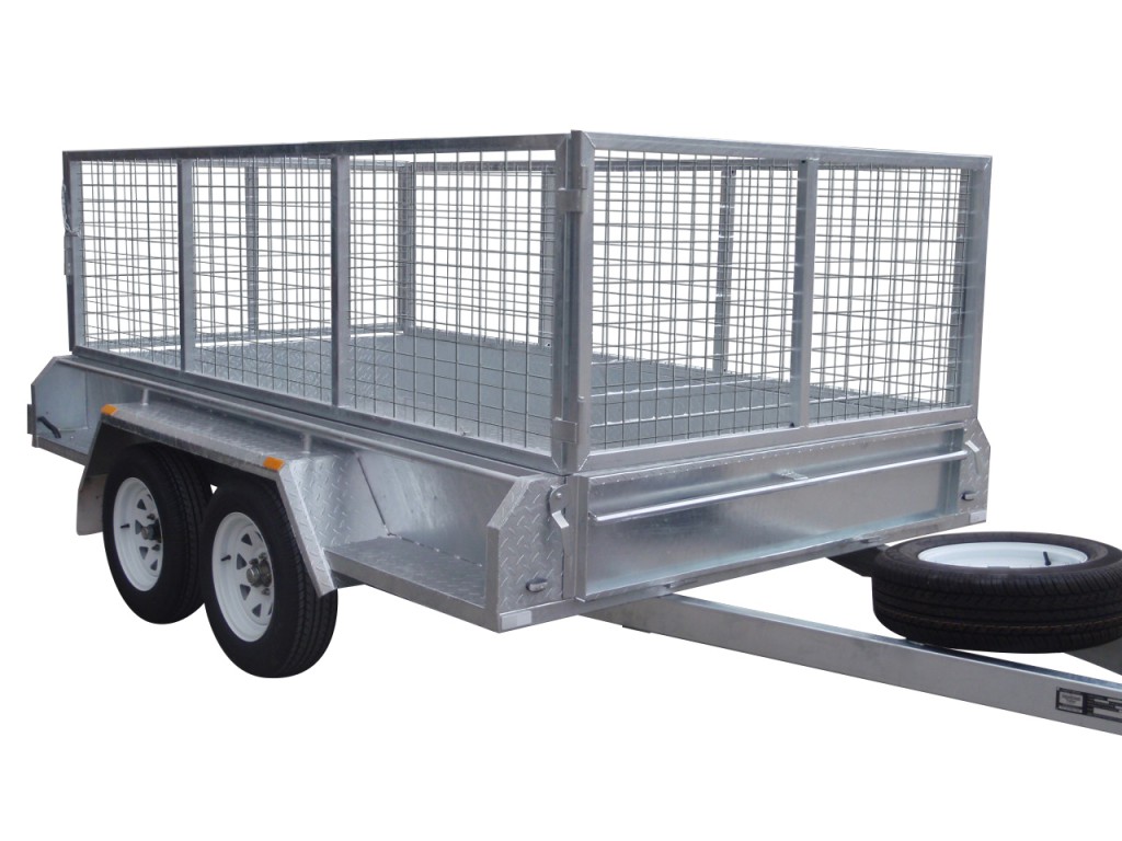 300mm Checker Plate Sides & 800mm Removable Mesh Cage
