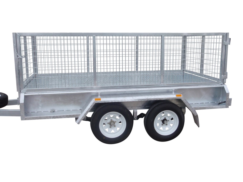 300mm Checker Plate Sides & 800mm Removable Mesh Cage