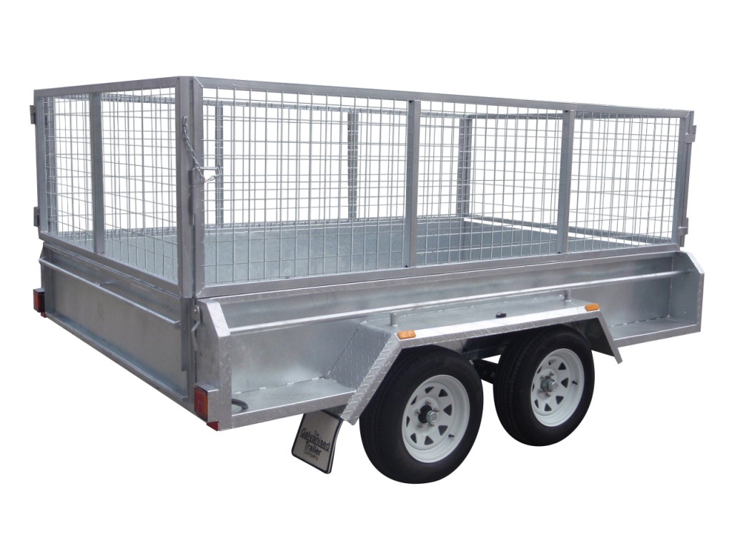 410mm Deep Checker Plate Sides & 800mm Removable Mesh Cage