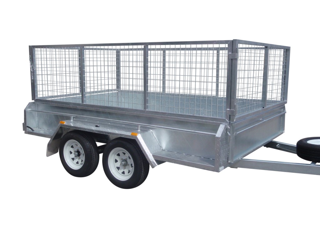 410mm Deep Checker Plate Sides & 800mm Removable Mesh Cage