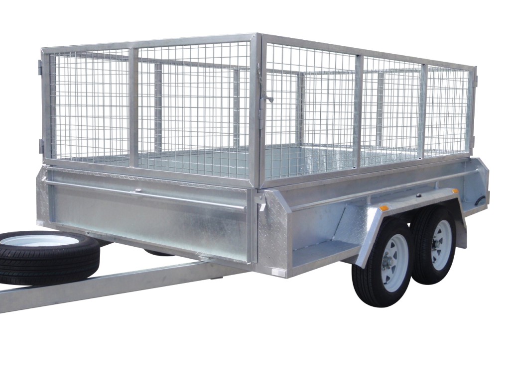 410mm Deep Checker Plate Sides & 800mm Removable Mesh Cage
