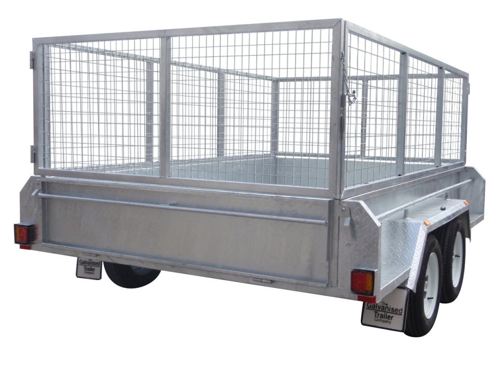 410mm Deep Checker Plate Sides & 800mm Removable Mesh Cage