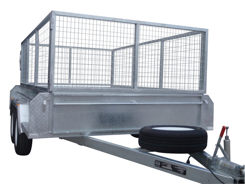 410mm Deep Checker Plate Sides & 800mm Removable Mesh Cage