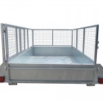 410mm Deep Checker Plate Sides & 800mm Removable Mesh Cage