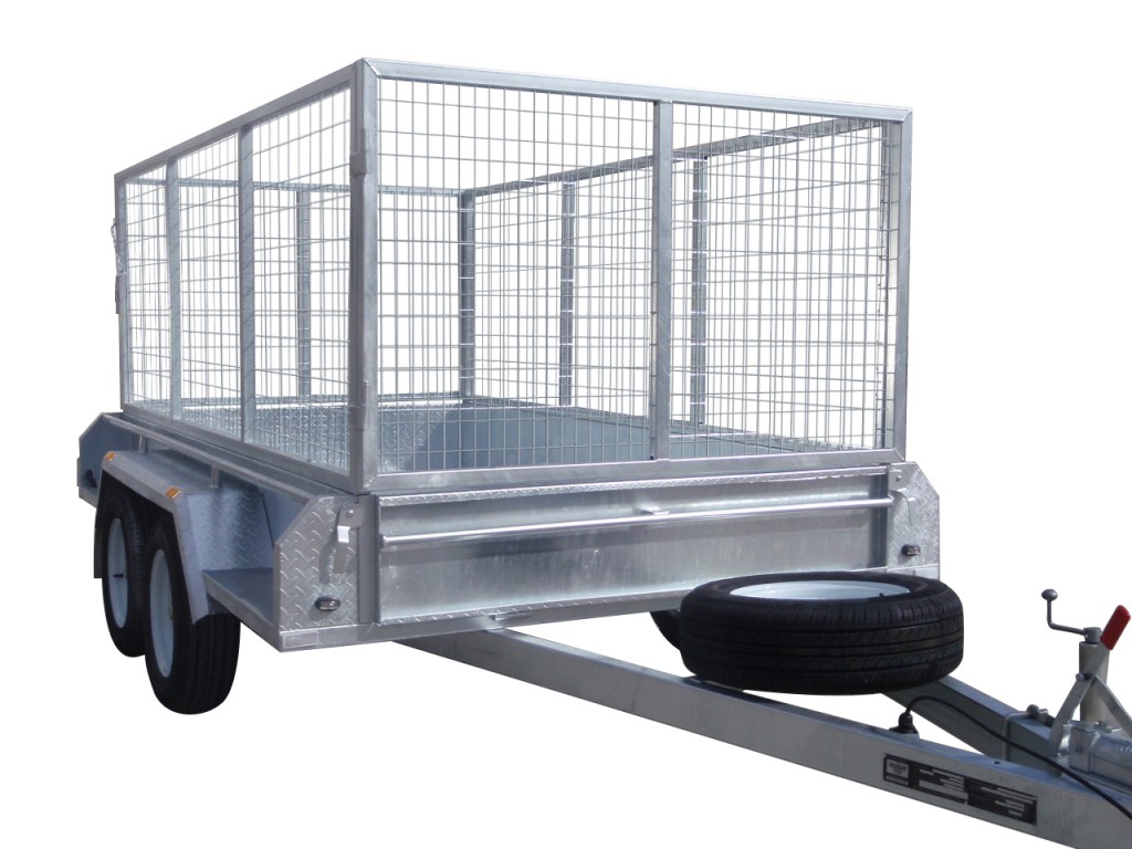 300mm Checker Plate Sides & 1000mm Removable Mesh Cage
