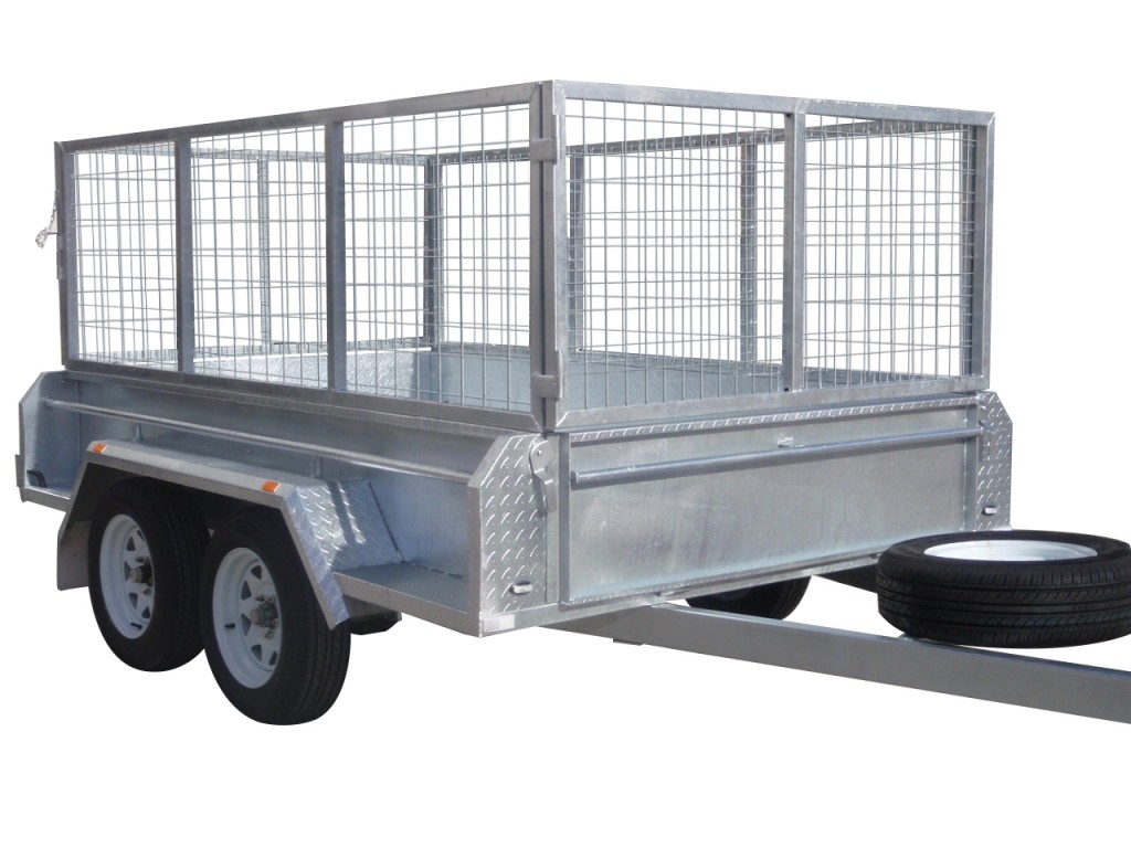 410mm Deep Checker Plate Sides & 800mm Removable Mesh Cage