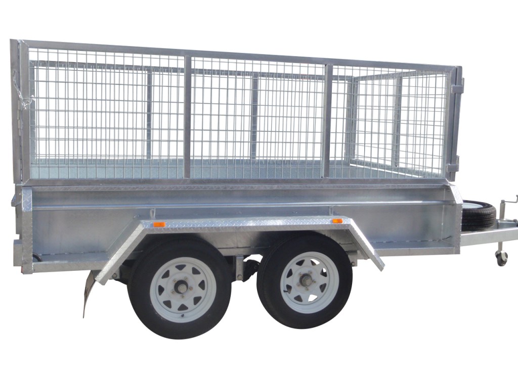 410mm Deep Checker Plate Sides & 800mm Removable Mesh Cage