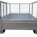 410mm Deep Checker Plate Sides & 800mm Removable Mesh Cage