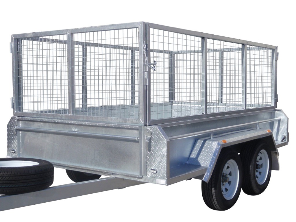 410mm Deep Checker Plate Sides & 800mm Removable Mesh Cage