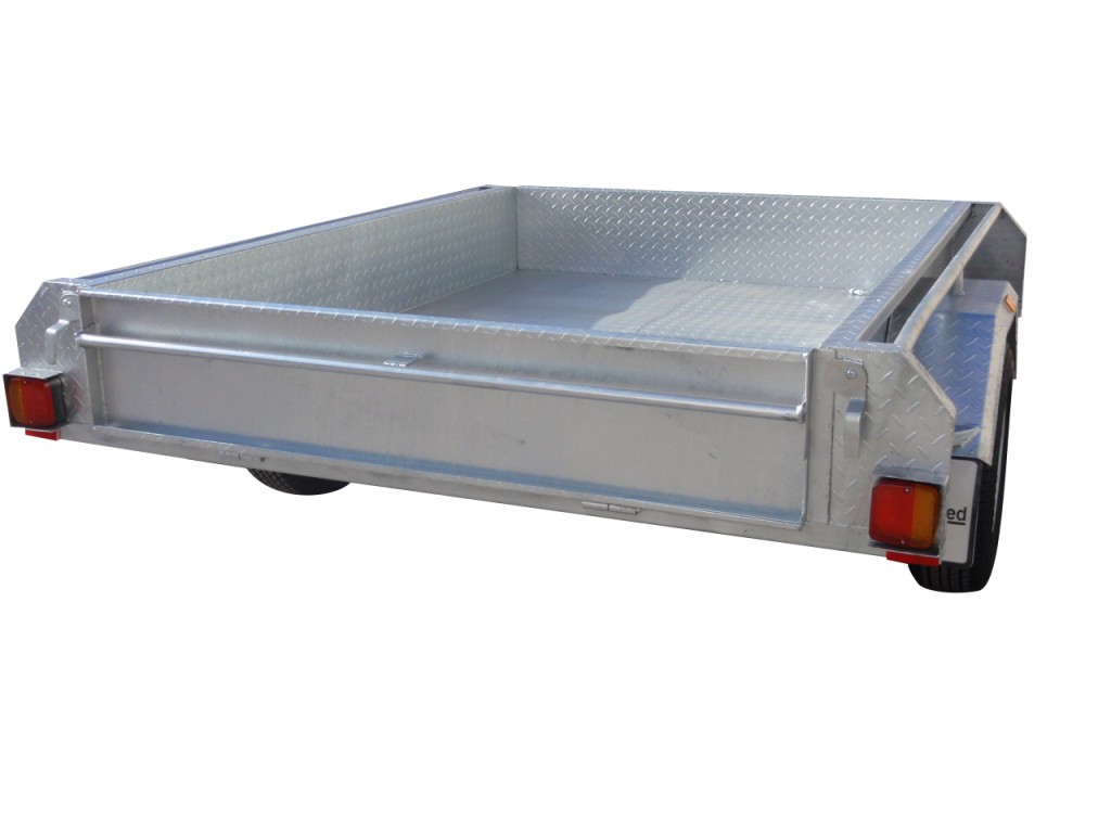 7x5 Single Axle Trailers 300mm Sides