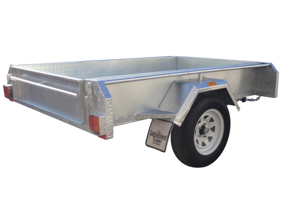 7×4 Single Axle Trailers 300mm Sides