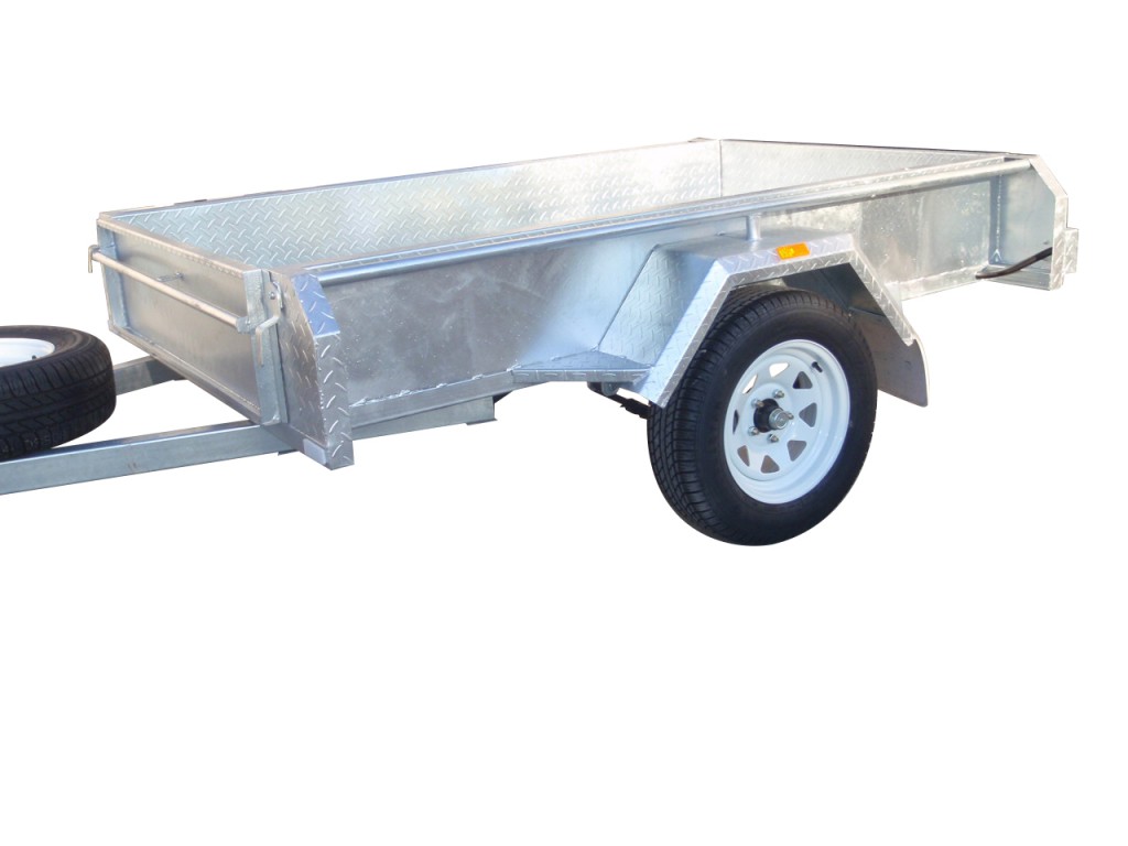 7×4 Single Axle Trailers 300mm Sides