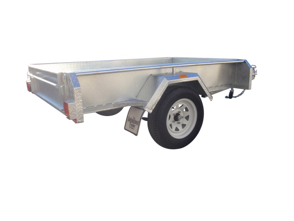 7×4 Single Axle Trailers 300mm Sides