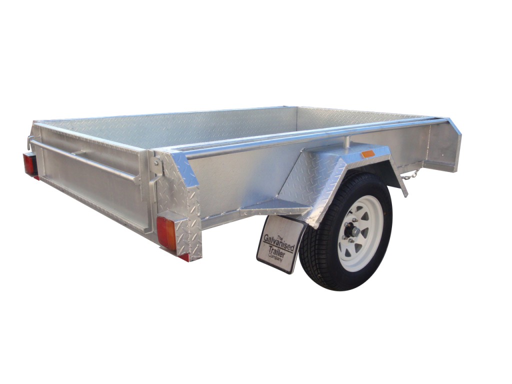 7×4 Single Axle Trailers 300mm Sides