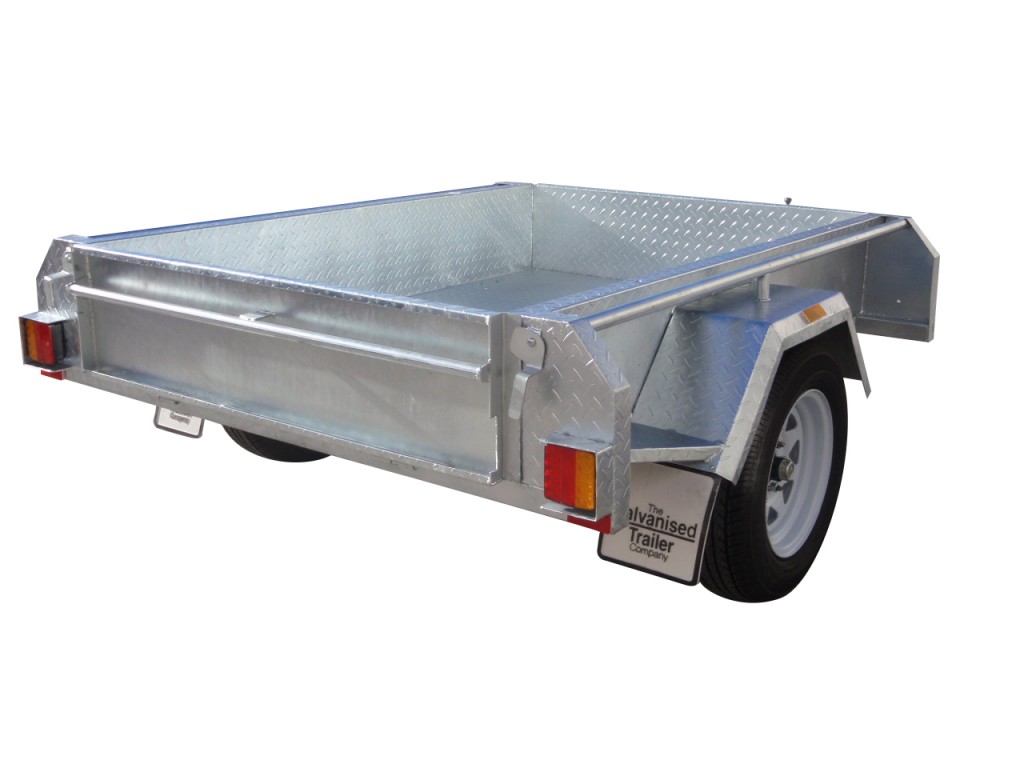 6×4 Single Axle Trailers 300mm Sides