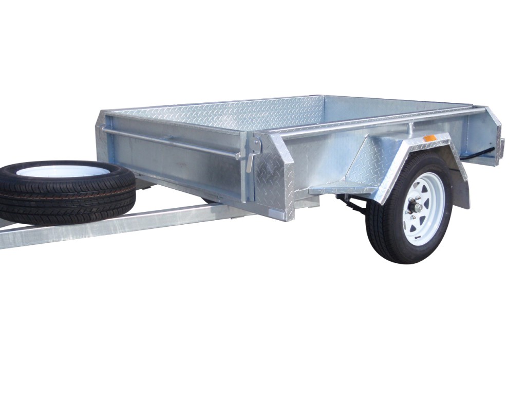 6×4 Single Axle Trailers 300mm Sides