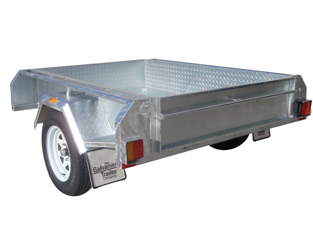 6×4 Single Axle Trailers 300mm Sides