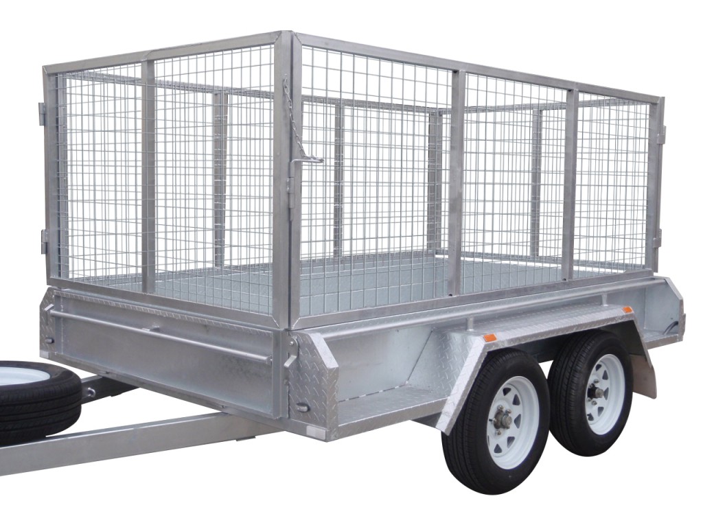 300mm Checker Plate Sides & 1000mm Removable Mesh Cage