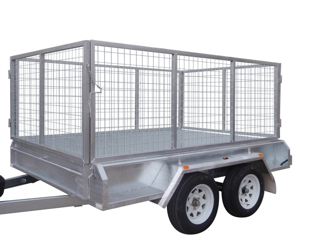 300mm Checker Plate Sides & 1000mm Removable Mesh Cage