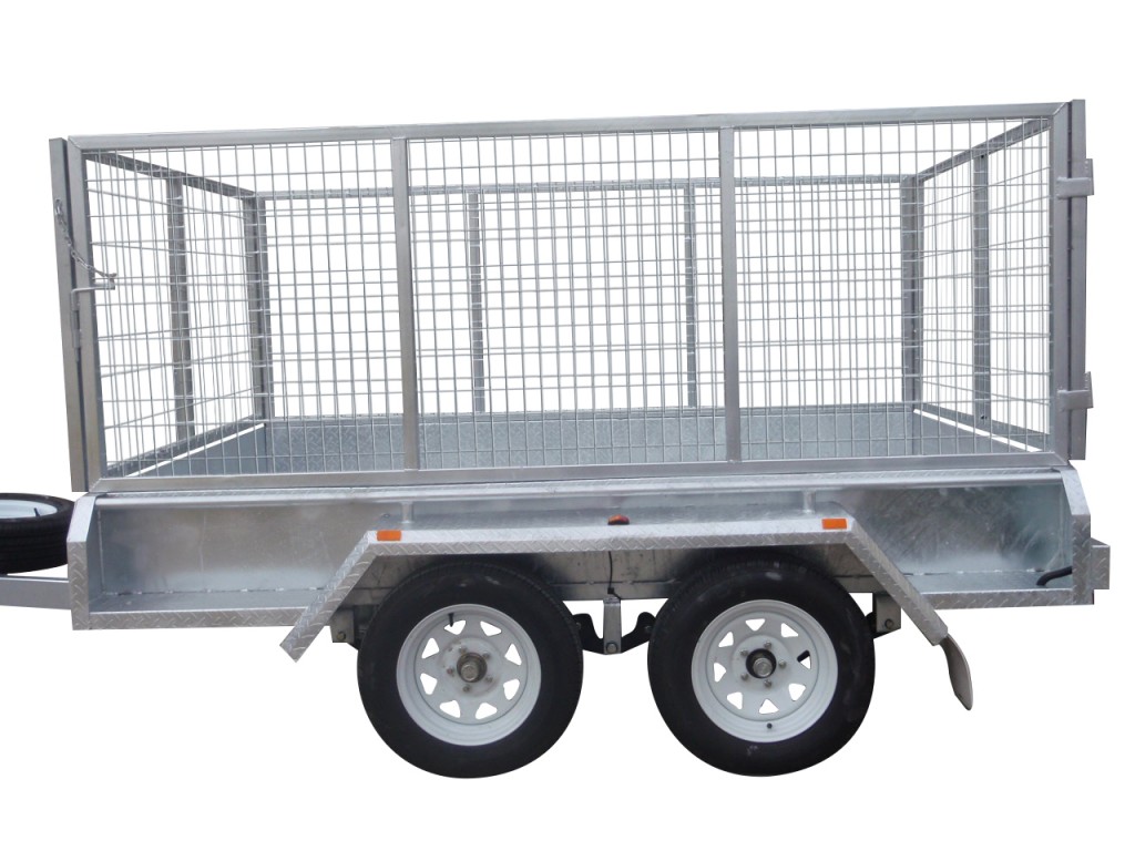300mm Checker Plate Sides & 1000mm Removable Mesh Cage