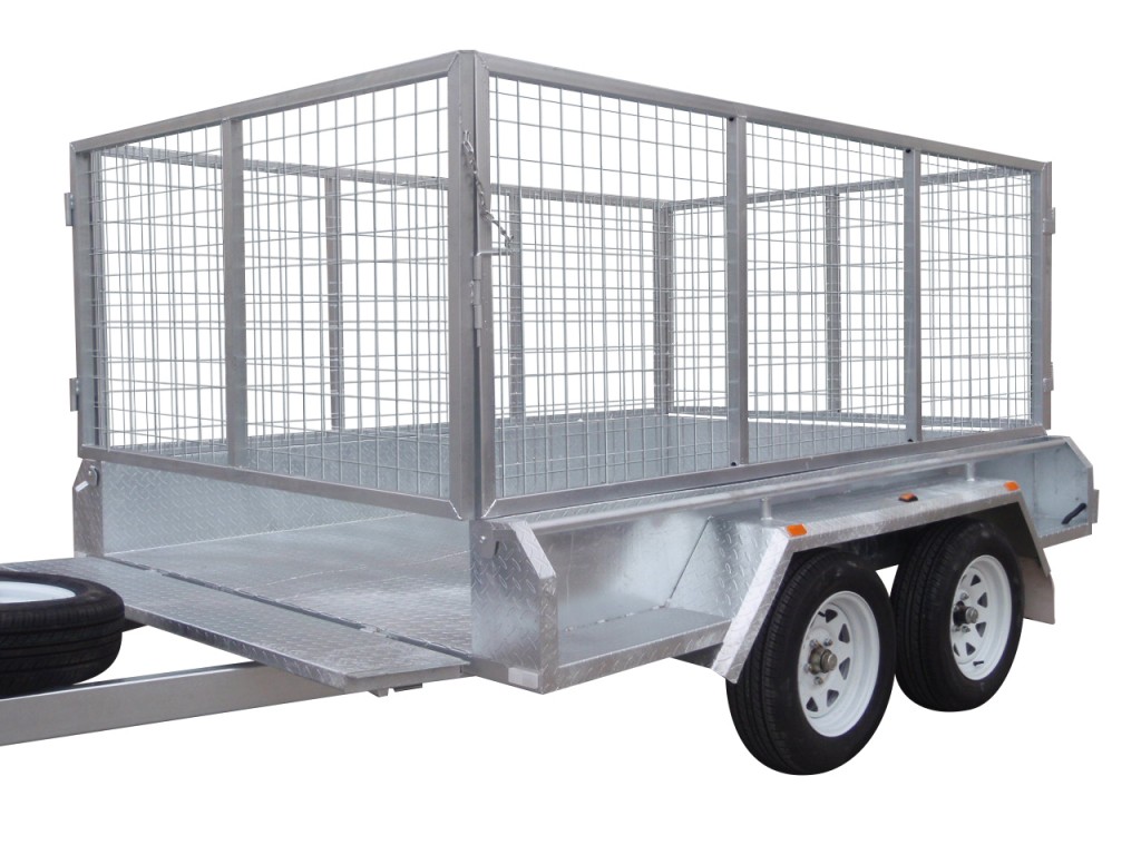 300mm Checker Plate Sides & 1000mm Removable Mesh Cage