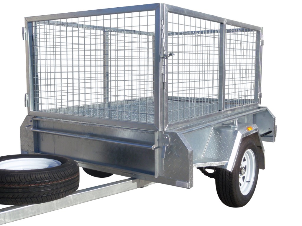 6×4 Single Axle Trailers 300mm Sides